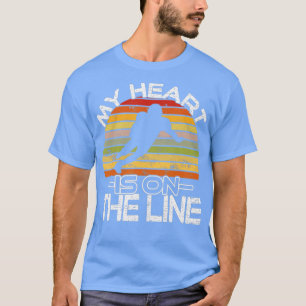 Fußball Mein Herz Steht Auf Der Linie Offensiver L T-Shirt
