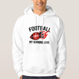 Fußball Meine brennende Liebe Hoodie