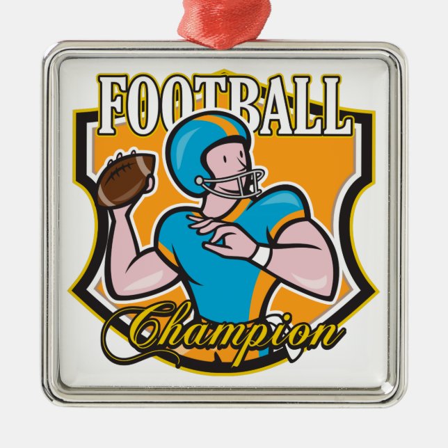 Fußball-Meister Silbernes Ornament (Vorne)