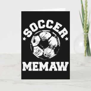 Fußball Memaw Fußball Byll Distressed Lustiger Fuß Karte