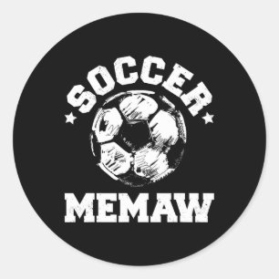 Fußball Memaw Fußball Byll Distressed Lustiger Fuß Runder Aufkleber