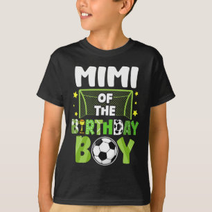 Fußball Mimi Geburtstagsjunge Party Fußball Famili T-Shirt