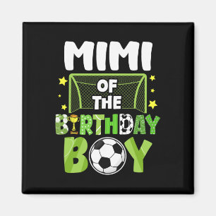Fußball Mimi Geburtstagsjungen-Party Fußball-Famil Magnet