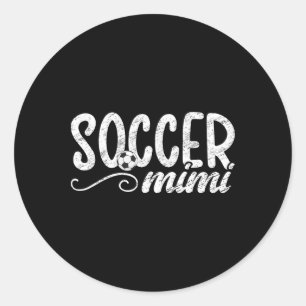 Fußball Mimi Stolz Mimi Auf Einen Fußballspieler M Runder Aufkleber