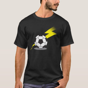 Fußball mit Blitzbolzen T-Shirt