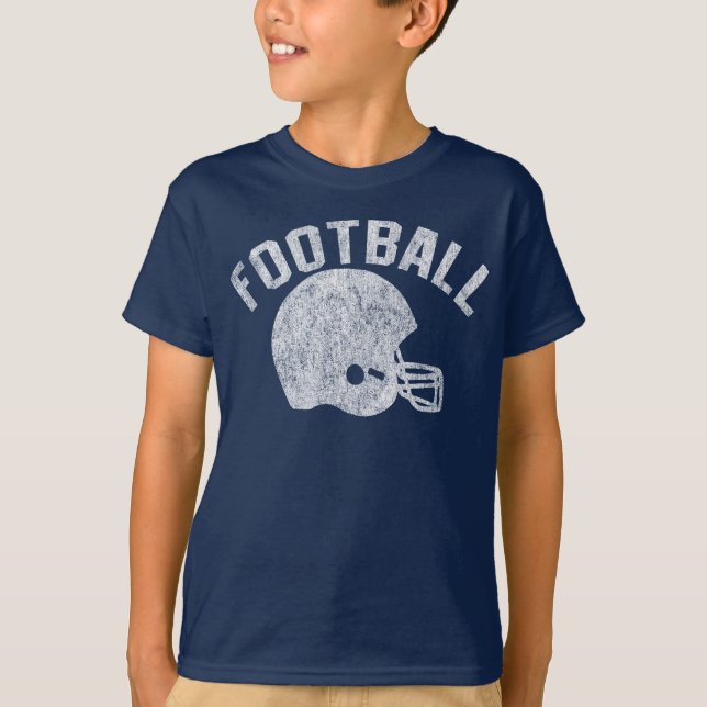 Fußball mit Helm T-Shirt (Vorderseite)