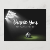 Fußball mit vielen Dank für alles, was Sie tun auf
