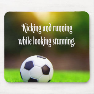 Fußball Motivierend Inspirierend Grüne Fläche Mousepad