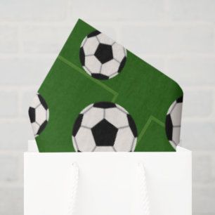 Fußball-Muster auf Party-Papiertaschentuch Seidenpapier