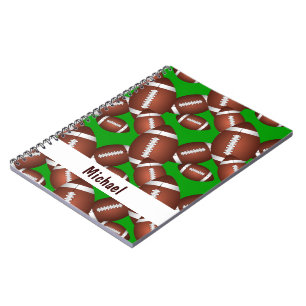 Fußball-Muster Notizblock