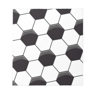 Fußball-Muster Notizblock
