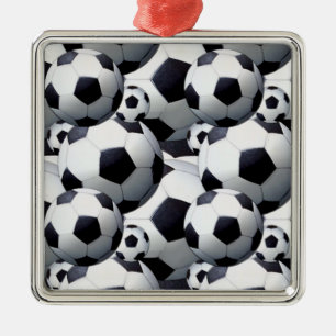 Fußball-Muster Ornament Aus Metall