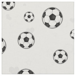 Fußball-Muster Schwarzweiss Stoff