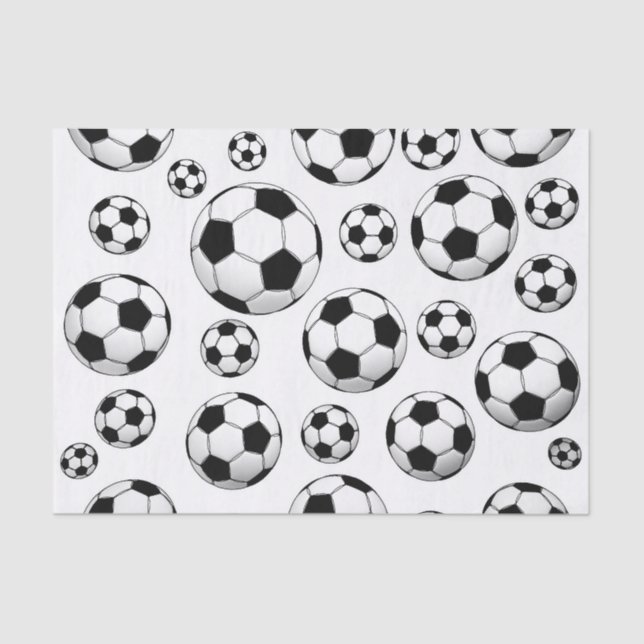 Fußball-Muster Seidenpapier (Vorderseite)
