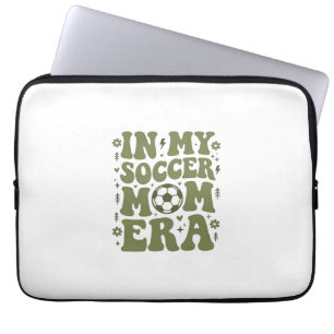 Fußball-Mutter-Ära Vintage-Sport-Mutter-Shirt-Desi Laptopschutzhülle