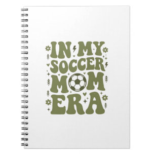 Fußball-Mutter-Ära Vintage-Sport-Mutter-Shirt-Desi Notizblock