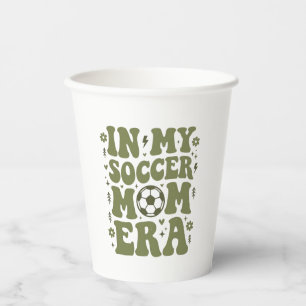 Fußball-Mutter-Ära Vintage-Sport-Mutter-Shirt-Desi Pappbecher