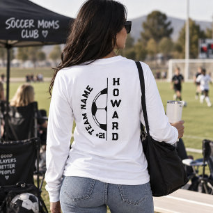 Fußball-Mutter-Club-Spieler-Nummer-Name T-Shirt