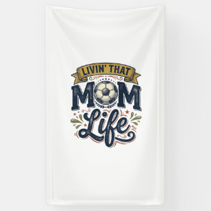 Fußball-Mutter-Leben Vintage-Gravur-Shirt-Design_1 Banner