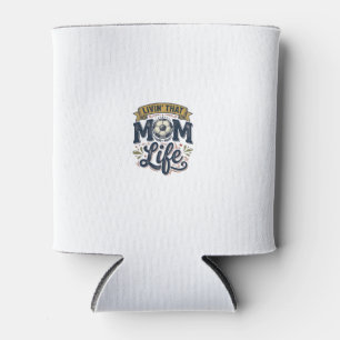 Fußball-Mutter-Leben Vintage-Gravur-Shirt-Design_1 Dosenkühler