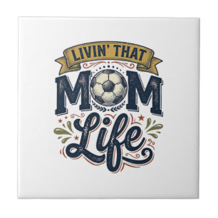 Fußball-Mutter-Leben Vintage-Gravur-Shirt-Design_1 Fliese