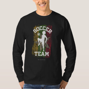 Fußball Myanmar Flag Football Frauenfußball Mädche T-Shirt