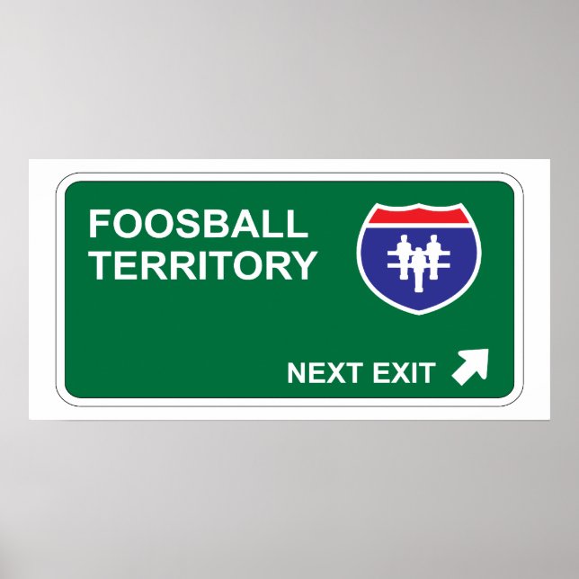 Fußball-Nächster Ausgang Poster (Vorne)