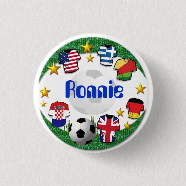 Fußball ~ Name Button # 2 (Vorderseite)