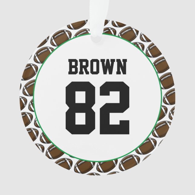 Fußball Name Team Colors Modern Sports Ornament (Vorderseite)