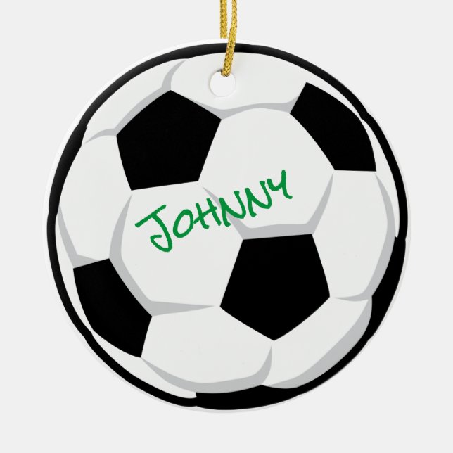 Fußball NAME TEAM JAHR Personalisierte Ornamente (Vorne)