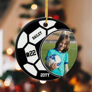 Fußball Name Trikot Nummer Foto Andenken Keramik Ornament