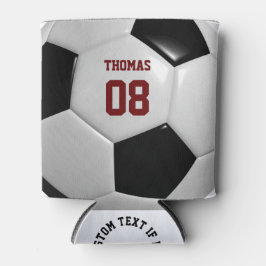 Fußball Name und Personalisierte Nummer können küh Dosenkühler