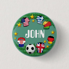 Fußball ~ Namen-Knopf Button