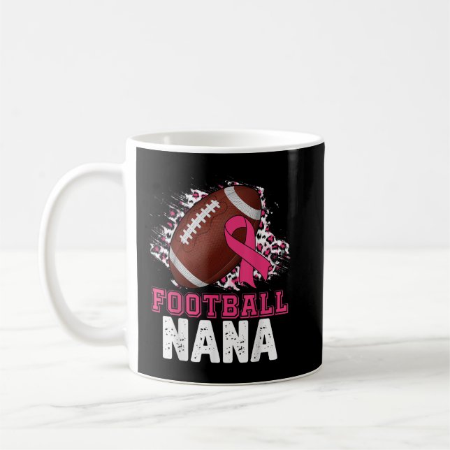 Fußball Nana Pink Ribbon Brustkrebs Bewusstsein Kaffeetasse (Links)