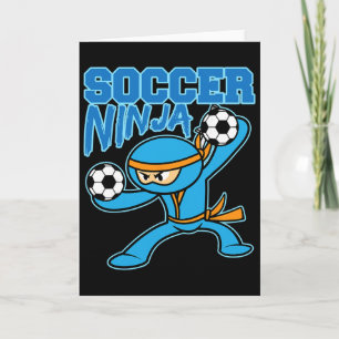 Fußball Ninja Spieler Süße Fußball Fans Lustiges G Karte