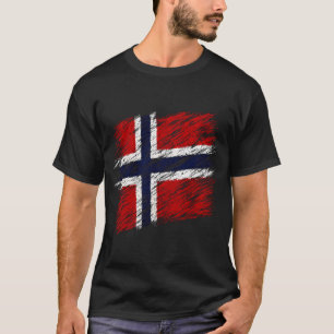 Fußball Norwegen-Flagge 2026 Liebhaber T-Shirt