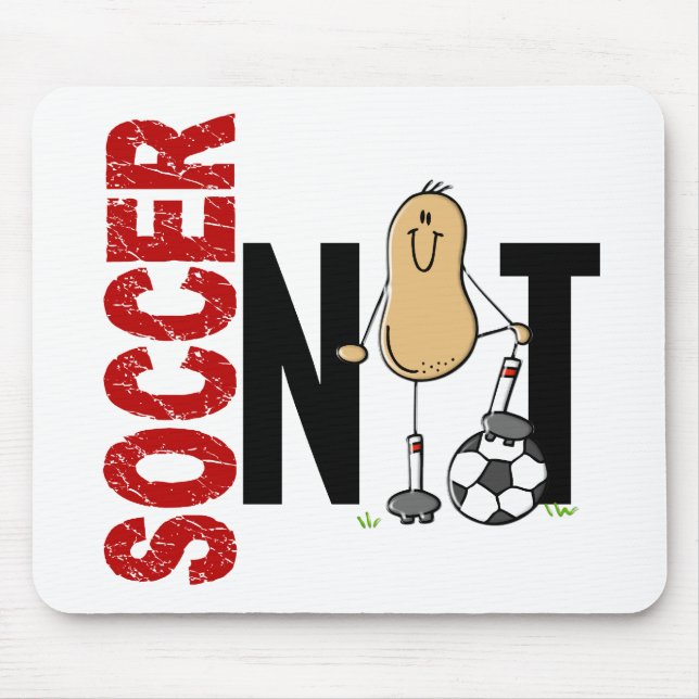 Fußball-Nuss 1 Mousepad (Vorne)