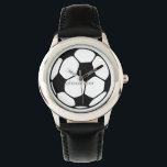 Fußball oder Fußball Armbanduhr<br><div class="desc">Fußball oder Fußball-Image-Uhr.Passen Sie sich an und personalisieren Sie nach Wunsch.Fußball, Fußball oder Vereinsfußball ist der Ball, der im Vereinsfußball verwendet wird. Der Name des Balles variiert je nachdem, ob der Sport "Fußball", "Fußball" oder "Vereinsfußball" genannt wird. Die sphärische Form der Kugel sowie ihre Größe, Gewicht und Materialzusammensetzung sind durch...</div>