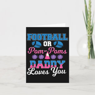 Fußball oder Pom Daddy Lieben Sie - Football Gen Karte