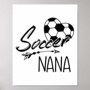 Fußball-Oma Damen Oma-Geschenk Poster