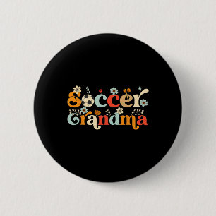 Fußball-Oma für Frauen Wildblume Mütter Tag Bo Button