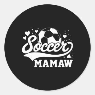 Fußball Oma Fußball Byll Runder Aufkleber