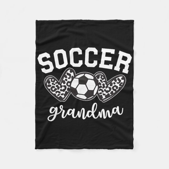 Fußball Oma Fußball Großmutter Spieltag Mutter Fleecedecke (Vorderseite)