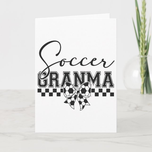 Fußball Oma Fußball Großmutter Spieltag Mutter' Karte (Vorderseite)