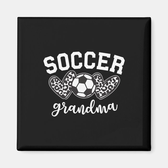 Fußball-Oma Fußball-Großmutter Spieltag Mutter' Magnet (Vorne)