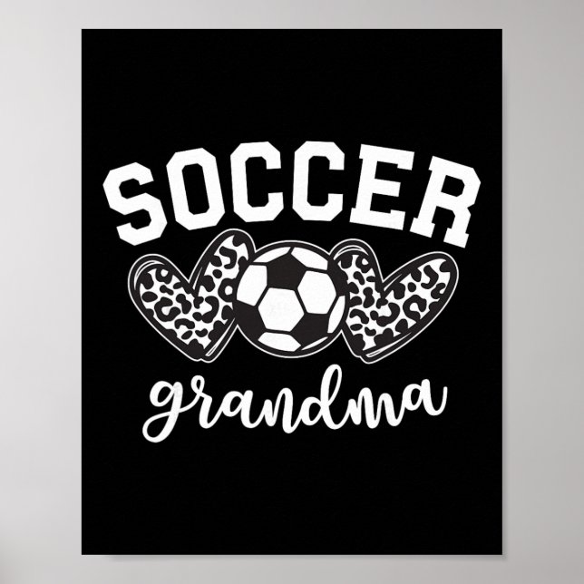 Fußball Oma Fußball Großmutter Spieltag Mutter' Poster (Vorne)
