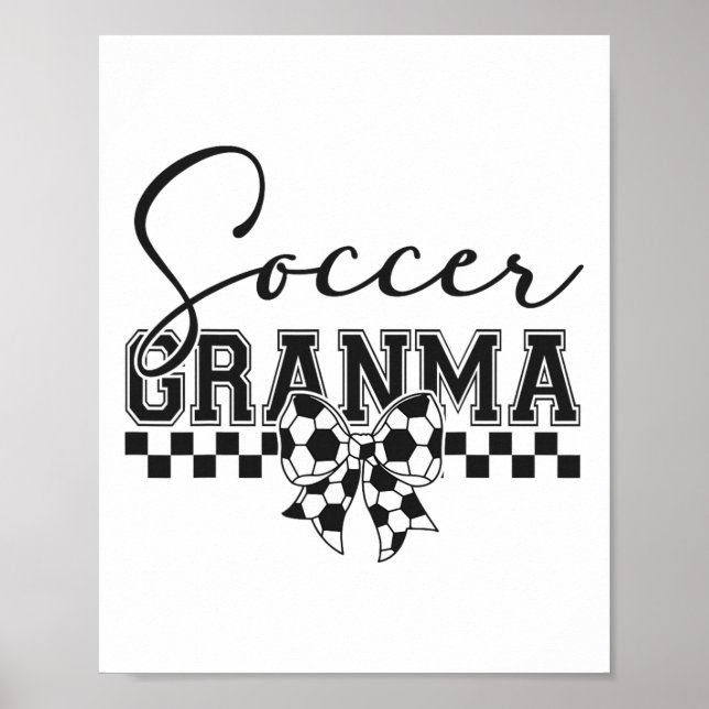 Fußball Oma Fußball Großmutter Spieltag Mutter' Poster (Vorne)