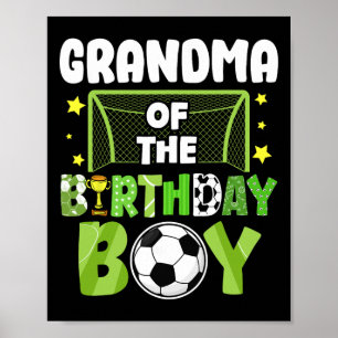 Fußball Oma Geburtstag Junge Party Fußball Familie Poster