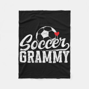 Fußball-Oma Grammy Grammy eines Fußballspielers Gr Fleecedecke