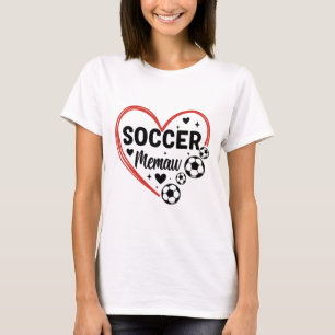 Fußball Oma Herz Fußballspieler Oma T-Shirt